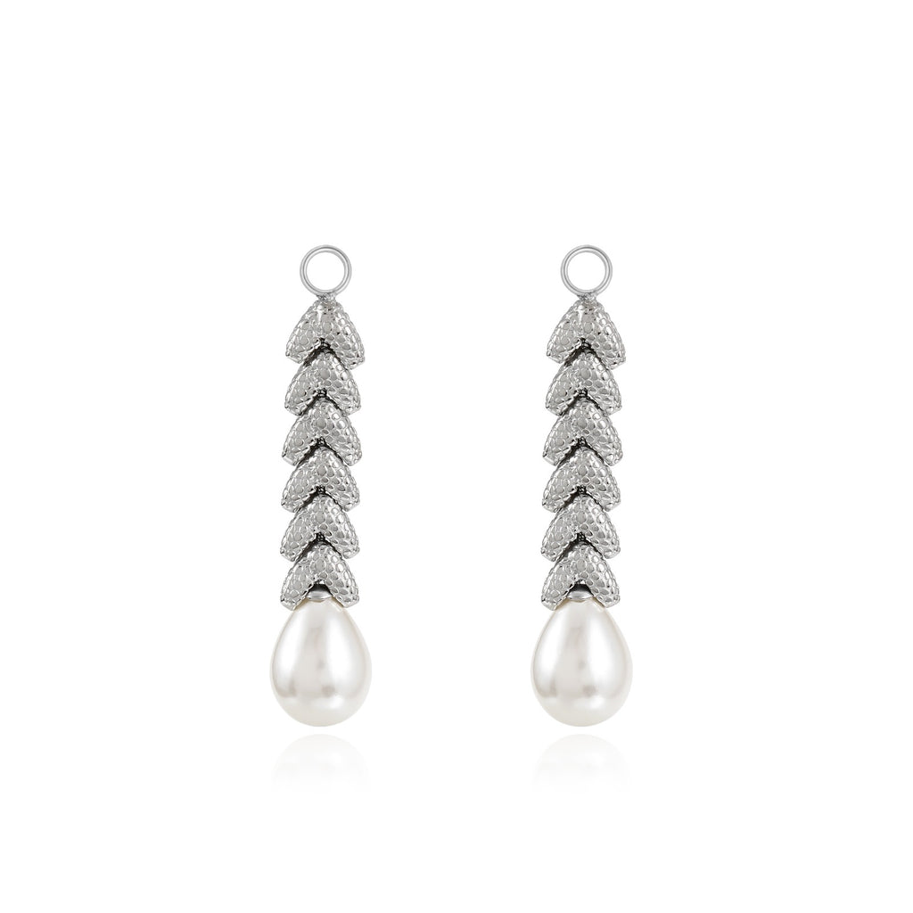 Pendant "Chevron Pearl Drop"