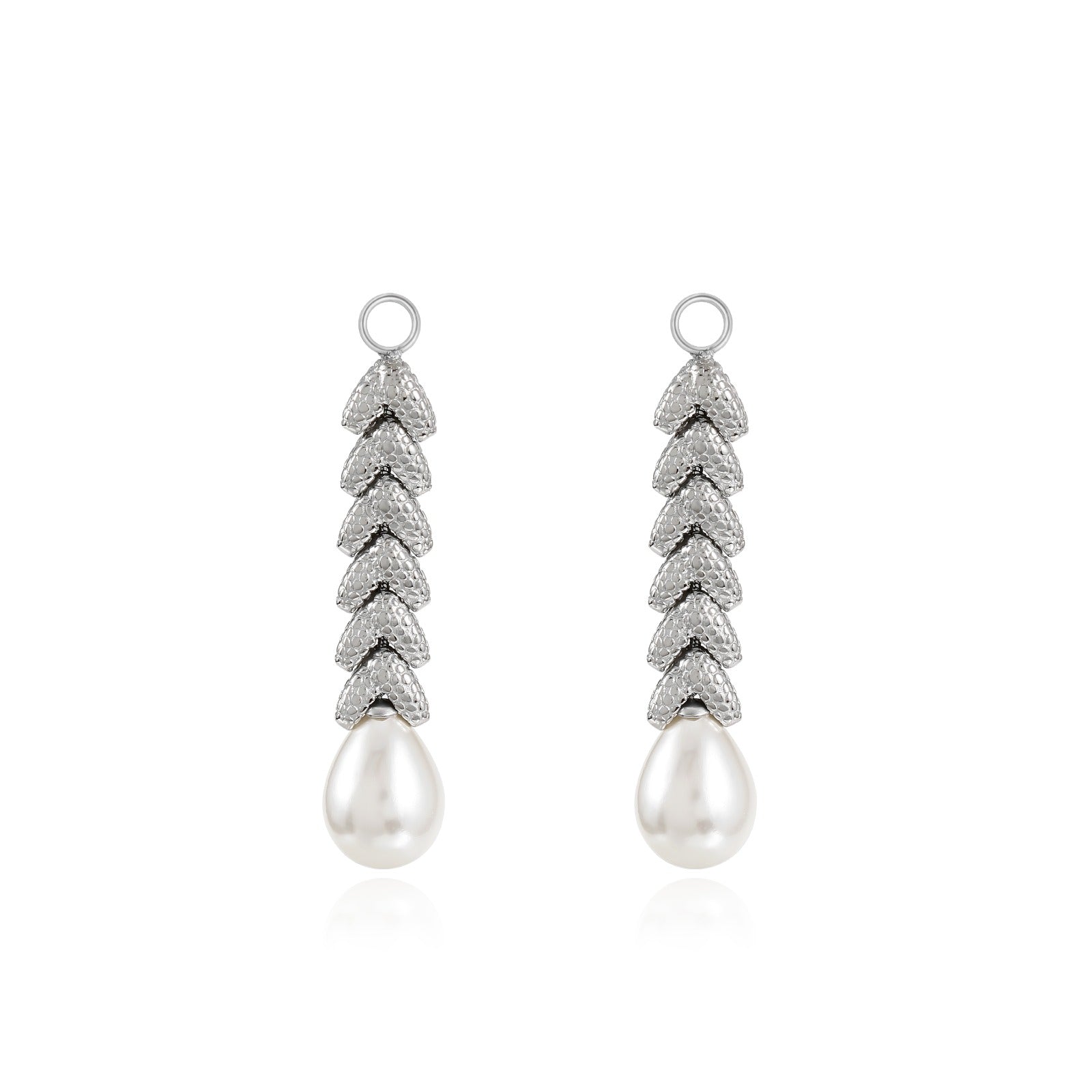 Pendant "Chevron Pearl Drop"